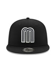 Mexico World Baseball Classic Black On White 9Fifty Snapback