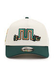 CrownMinded X Mexico Chrome Green Quetzalcōātl Block Feathered Serpent Mexico Flag SP 9Forty A-Frame Snapback