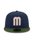 Mexico World Baseball Classic Mexican Flag SP Blue Green 2 Tone 59Fifty Fitted