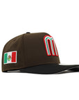 Mexico World Baseball Classic Brown Black 2 Tone Mexico Flag SP 9Fifty A-Frame Snapback