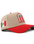 Mexico World Baseball Classic Camel Red 2 Tone Mexican Flag SP 9Forty A-Frame Snapback