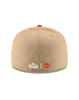 New Era Mexico Serie Del Caribe M Mexican Flag SP Camel Red 2 Tone 59Fifty Fitted