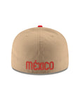 Mexico World Baseball Classic Mexican Flag SP Camel Red 2 Tone 59Fifty Fitted