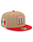 Mexico World Baseball Classic Mexican Flag SP Camel Red 2 Tone 59Fifty Fitted
