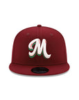 New Era Mexico Serie Del Caribe M Mexican Flag SP Cardinal Red 59Fifty Fitted