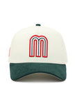 Mexico World Baseball Classic Chrome Dark Green Corduroy 2 Tone Mexico Flag SP 9Forty A-Frame Snapback