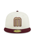 Mexico World Baseball Classic Mexican Flag SP Chrome Maroon 2 Tone 59Fifty Fitted