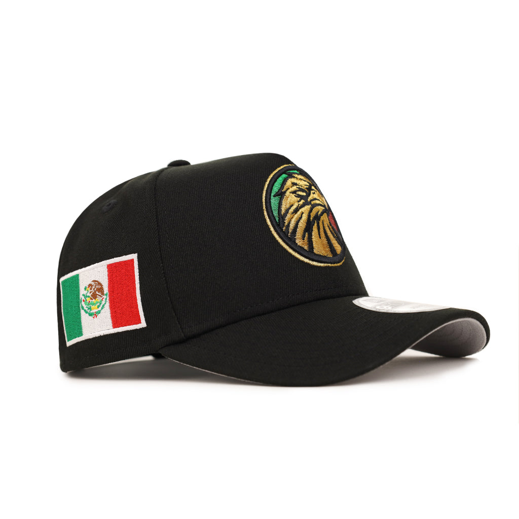 Mexico Black Gold Eagle Mexico Flag SP 9Forty A-Frame Snapback