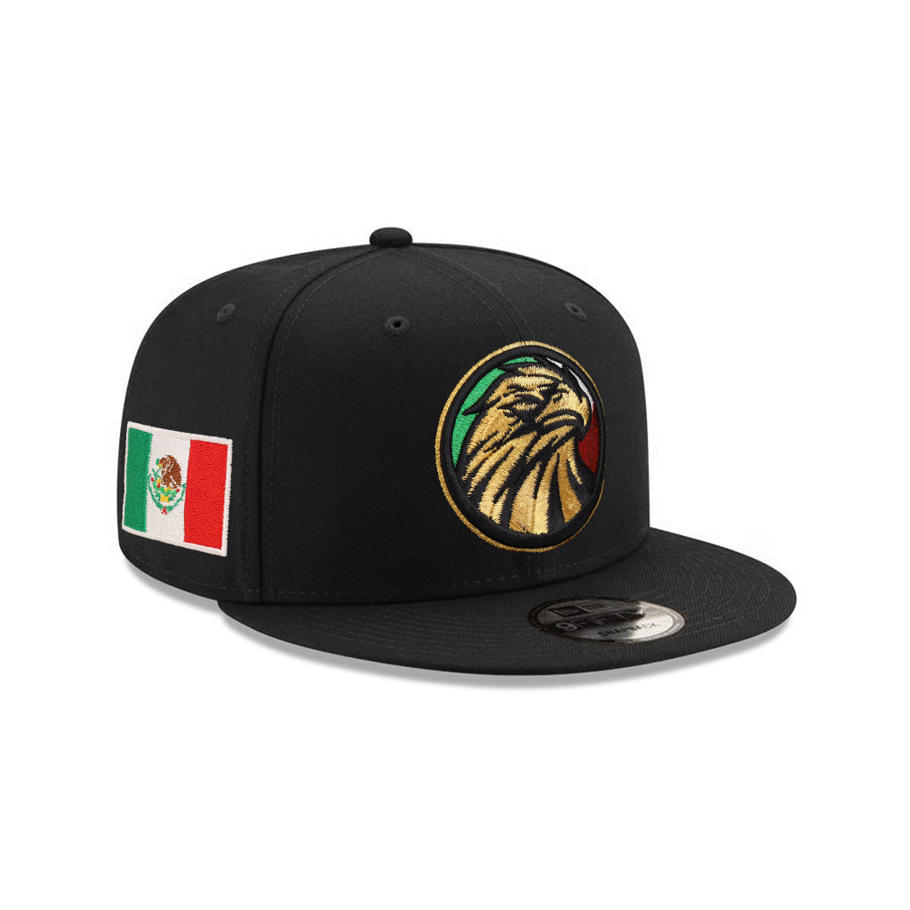 Mexico Black Gold Eagle Mexico Flag SP 9Fifty Snapback