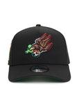 CrownMinded X Mexico Soccer Eagle Sunrise Over Chichén Itzá SP Black 9Forty A-Frame Snapback