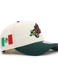 CrownMinded X Mexico Chrome Green Soccer Eagle Mexico Flag SP 9Forty A-Frame Snapback