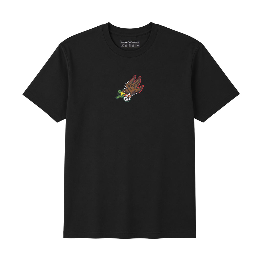 Mexico Eagle Soccer Graphic Tee – Black – CROWN MINDED
