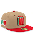 Mexico World Baseball Classic WBC Mexican Flag SP Camel Red 2 Tone 59Fifty Fitted