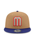 Mexico Khaki Royal 2 Tone WBC Mexico Flag SP 9Fifty Snapback
