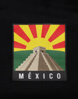 Mexico Quetzalcōātl Block Feathered Serpent Graphic Tee – Black