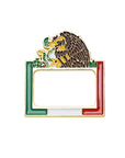 CrownMinded Mexico Flag Eagle Batterman Outline Cap Pin