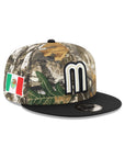 Mexico World Baseball Classic Real Tree Black 2 Tone Mexico Flag SP 9Fifty Snapback