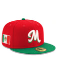 New Era Mexico Serie Del Caribe M Red Green 2 Tone 59Fifty Fitted