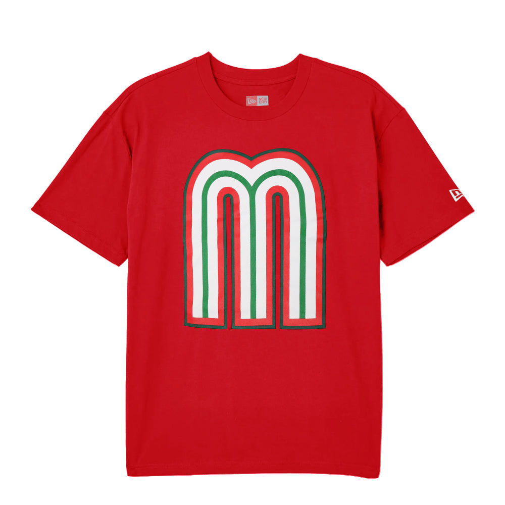 New Era Mexico World Baseball Classic Scarlet Red Tee New Era Mexico World Baseball Classic Scarlet Red Tee