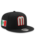 Mexico World Baseball Classic Mexican Flag SP Black 9Fifty Snapback