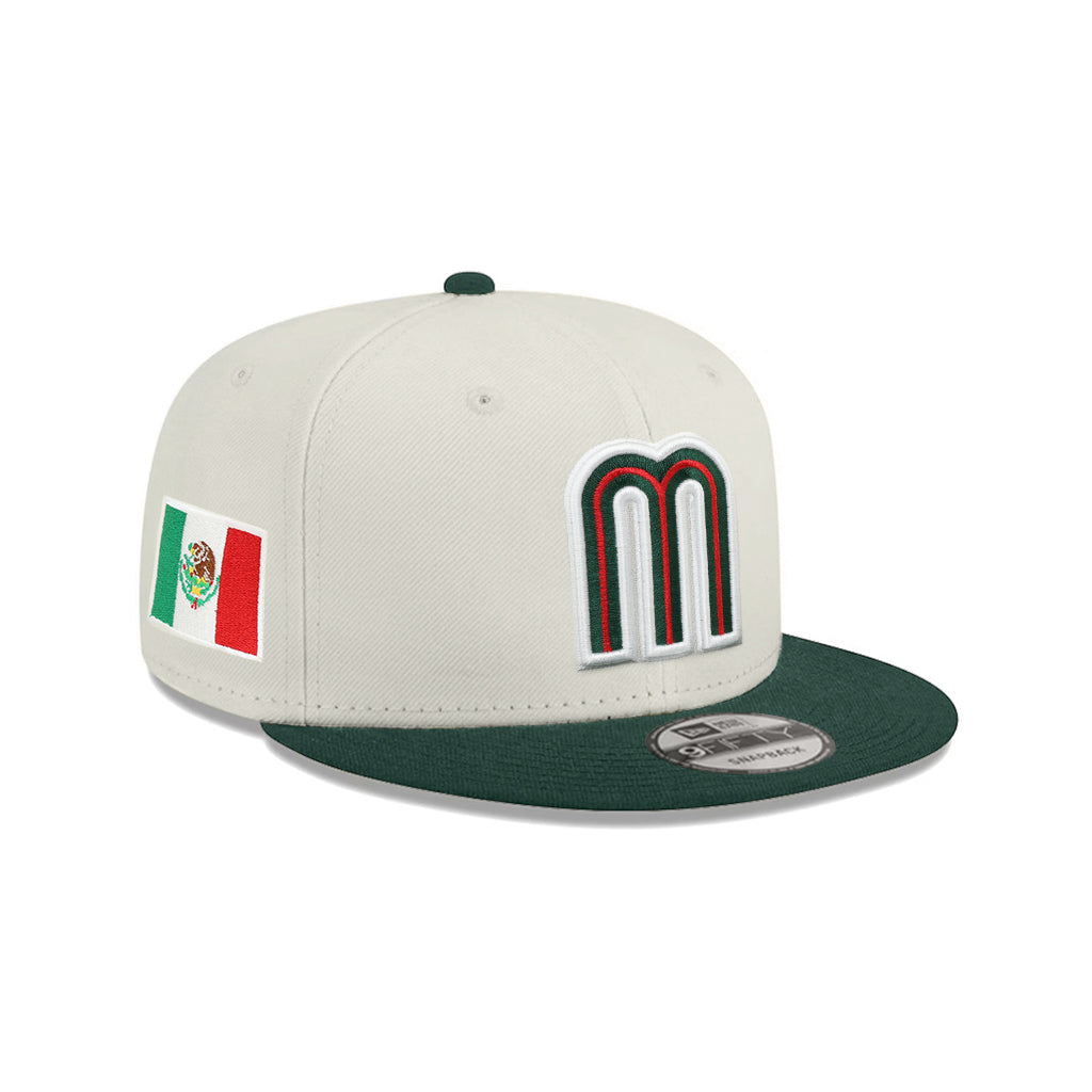 Mexico World Baseball Classic Mexican Flag SP Stone Green 2 Tone 9Fifty Snapback