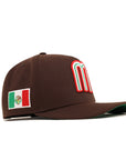 Mexico World Baseball Classic Brown Mexico Flag SP 9Fifty A-Frame Snapback