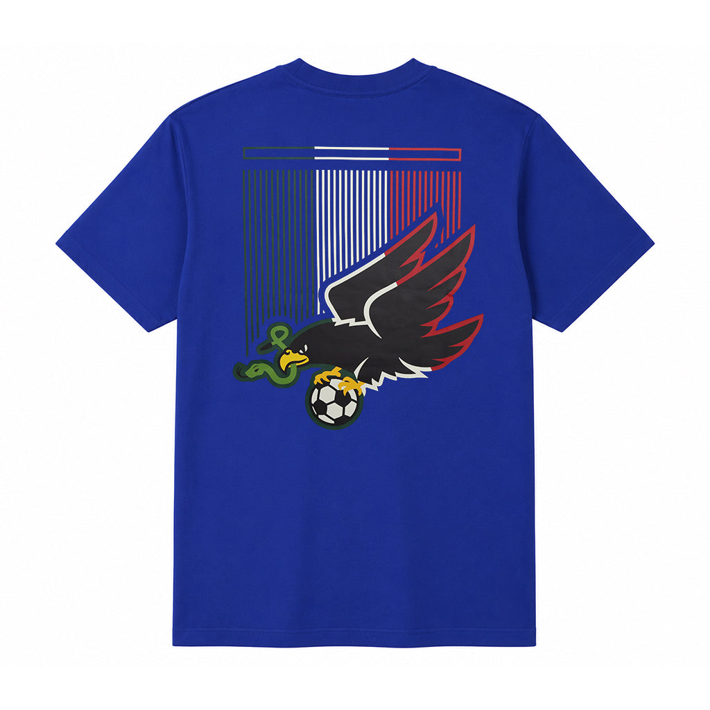 Mexico Eagle Graphic Tee – Royal Blue – CROWN MINDED