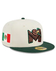 CrownMinded X Mexico Chrome Green Feathered Eagle Mexico Flag SP 59Fifty Fitted