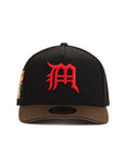 CrownMinded X Mexico Black Brown Sunrise Over Chichén Itzá SP 9Fifty A-Frame Snapback