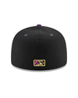 Fresno Grizzlies Lowriders Black Purple 2 Tone MiLB 59Fifty Fitted Hat