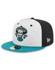 Mariachis De Nuevo Mexico Tiffany Blue White & Black Milb 59Fifty Fitted Hat