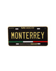 Monterrey Mexico Black Gold Car Plate Cap Pin