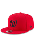 Washington Nationals Scarlet Red on Black 9Fifty Snapback