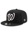Washington Nationals Black On White Logo Grand MLB 9Fifty Snapback
