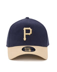 Pittsburgh Pirates 9Forty A-Frame Moleskin Navy Tan Snapback