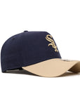 Chicago White Sox 9Forty A-Frame Moleskin Navy Tan Snapback