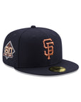 San Francisco Giants Navy Copper 60th Anniversary SP 59Fifty Fitted