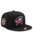Columbus Blue Jackets 20th Anniversary SP NHL Black 59Fifty Fitted