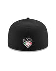 Guerreros De Oaxaca Club De Beisbol Black Metallic Silver Mexico Flag SP 59Fifty Fitted