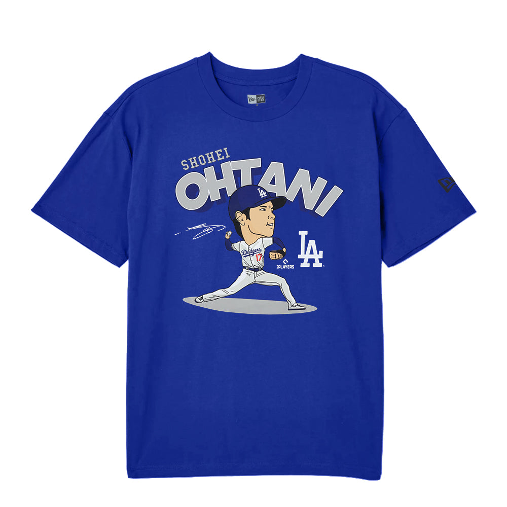 MR CARTOON DODGERS SHOHEI OHTANI TEE 青 OHTANI_TEE_BACK_blue.png?v=