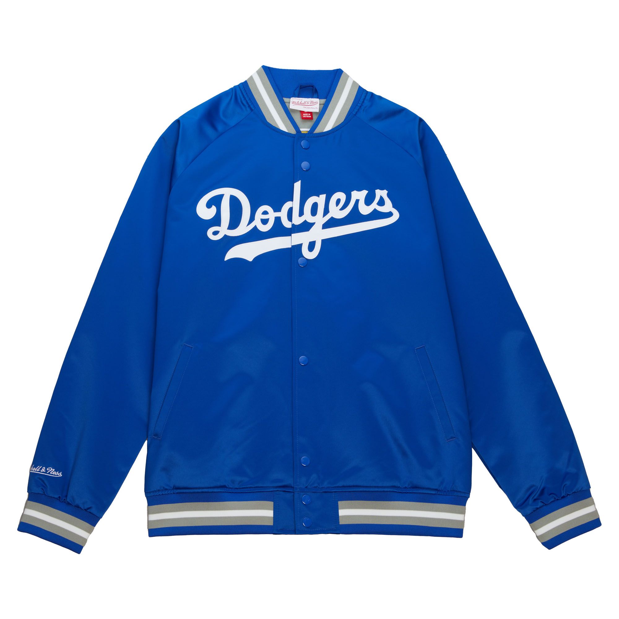 Mitchell & Ness Los Angeles Dodgers Double Clutch Lightweight Satin Jacket