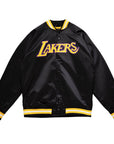 Mitchell & Ness Los Angeles Lakers Double Clutch Lightweight Satin Jacket