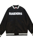 Mitchell & Ness Oakland Raiders Double Clutch Lightweight Satin Jacket