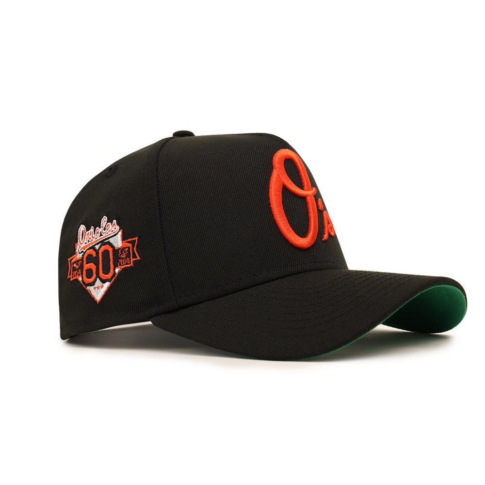 Baltimore Orioles 60th Anniversary SP Black 9Forty A-Frame