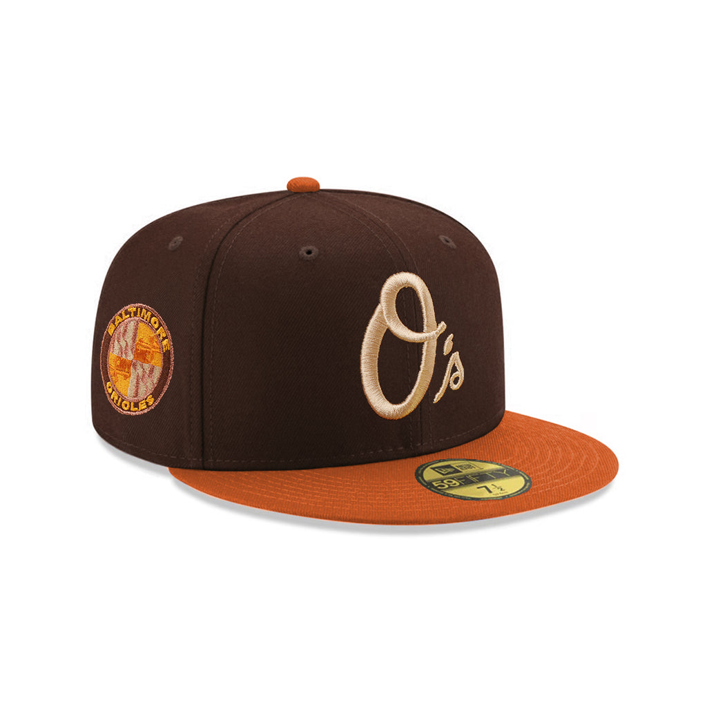 Baltimore Orioles Brown Rust 2 Tone Team Crest SP 59Fifty Fitted