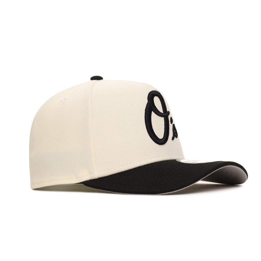 Baltimore Orioles Chrome Black 2 Tone 9Forty A-Frame Snapback