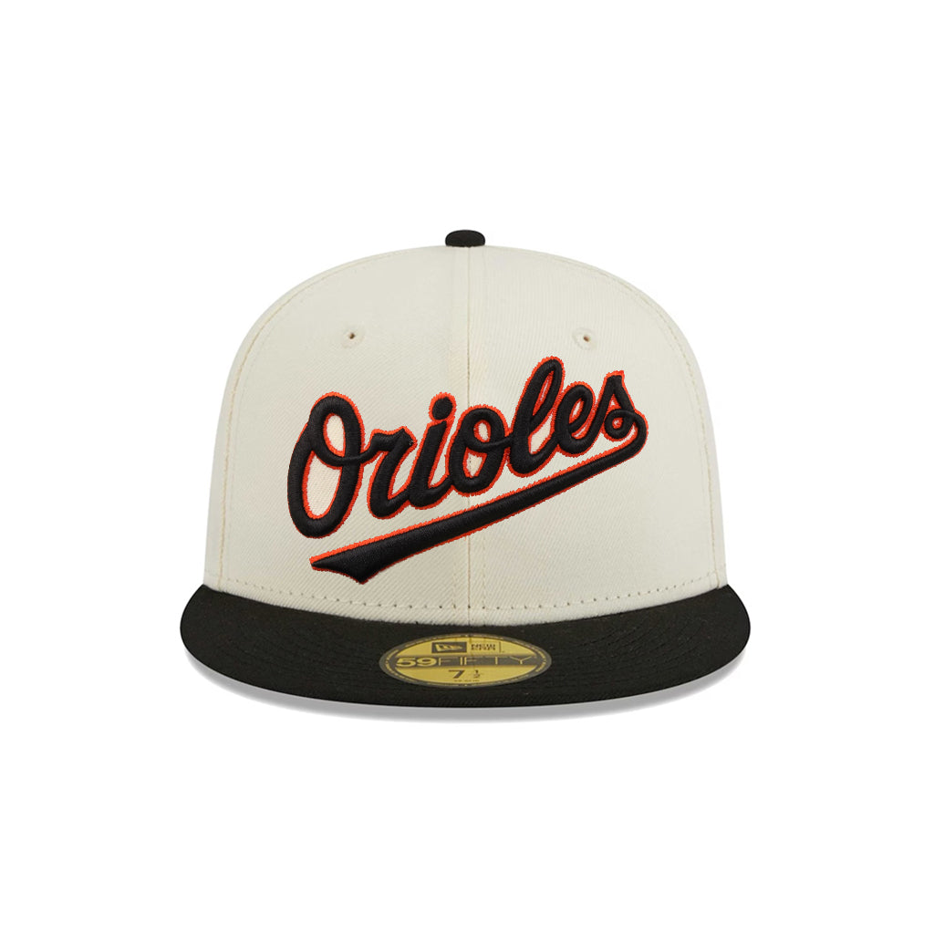 Baltimore Orioles Chrome Black 2 Tone Alternate Logo SP 59Fifty