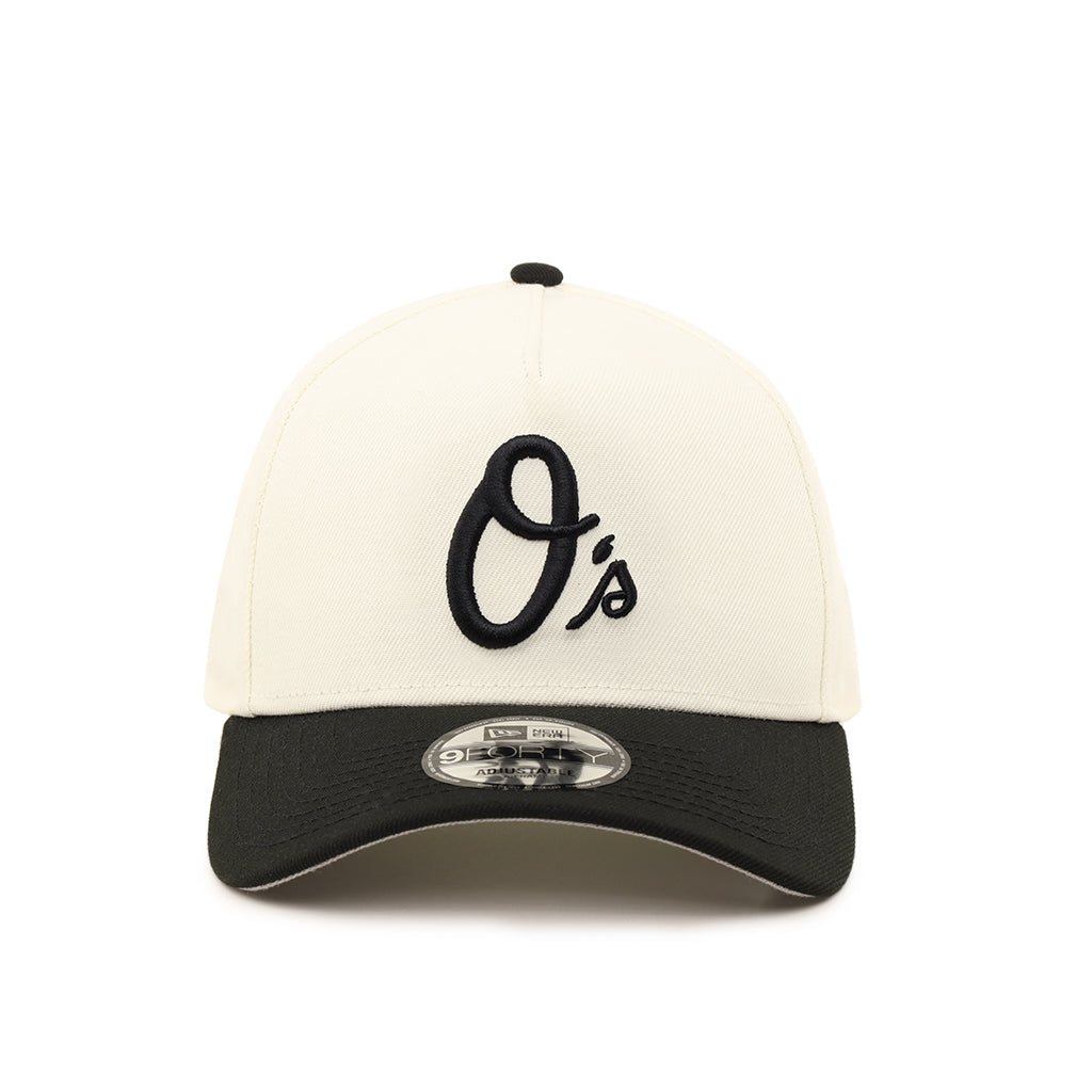 Baltimore Orioles Chrome Black 2 Tone 50th Anniversary SP 9Forty A-Frame Snapback