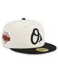 Baltimore Orioles Chrome Black 2 Tone 60th Anniversary SP 59Fifty Fitted