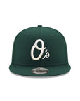 Baltimore Orioles Dark Green On White 9Fifty Snapback